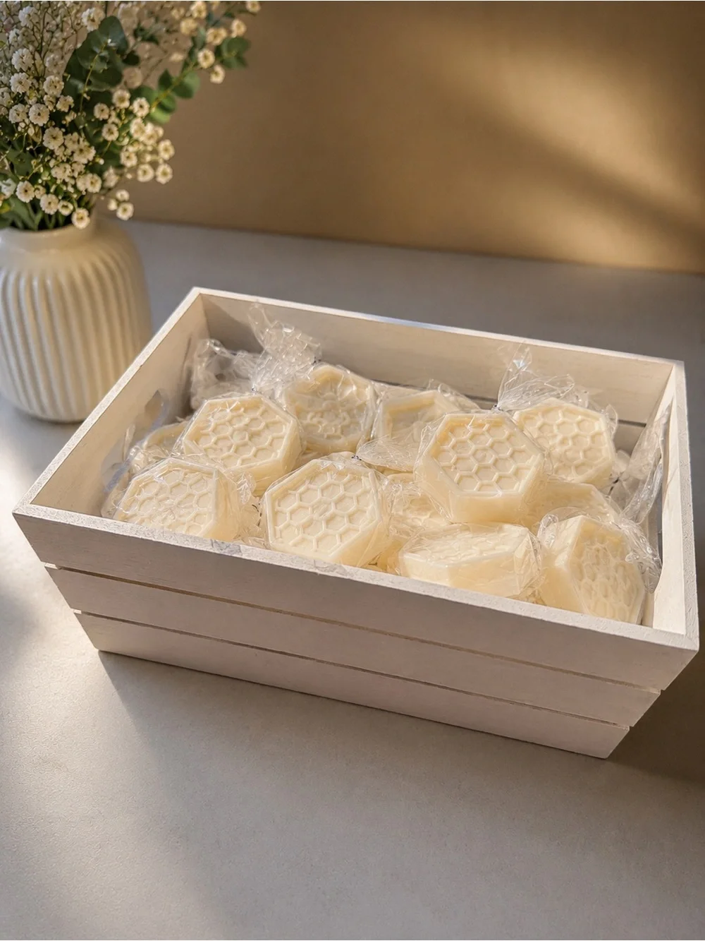 Hexagon Honeycomb Soap Party Favors - Three Different Scents x 12 In Each Scent